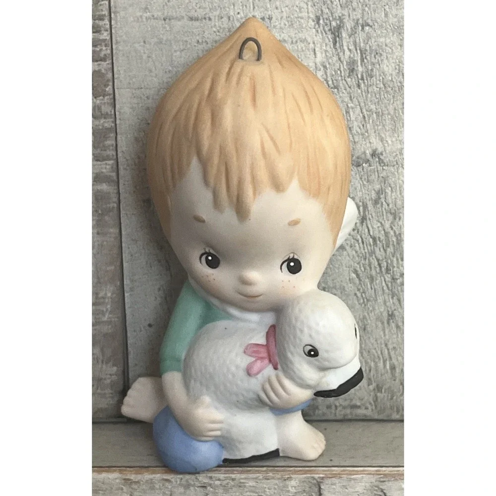 Hallmark 1985 Betsy Clark Hand Painted‎ Vintage Porcelain Figurine Ornament
